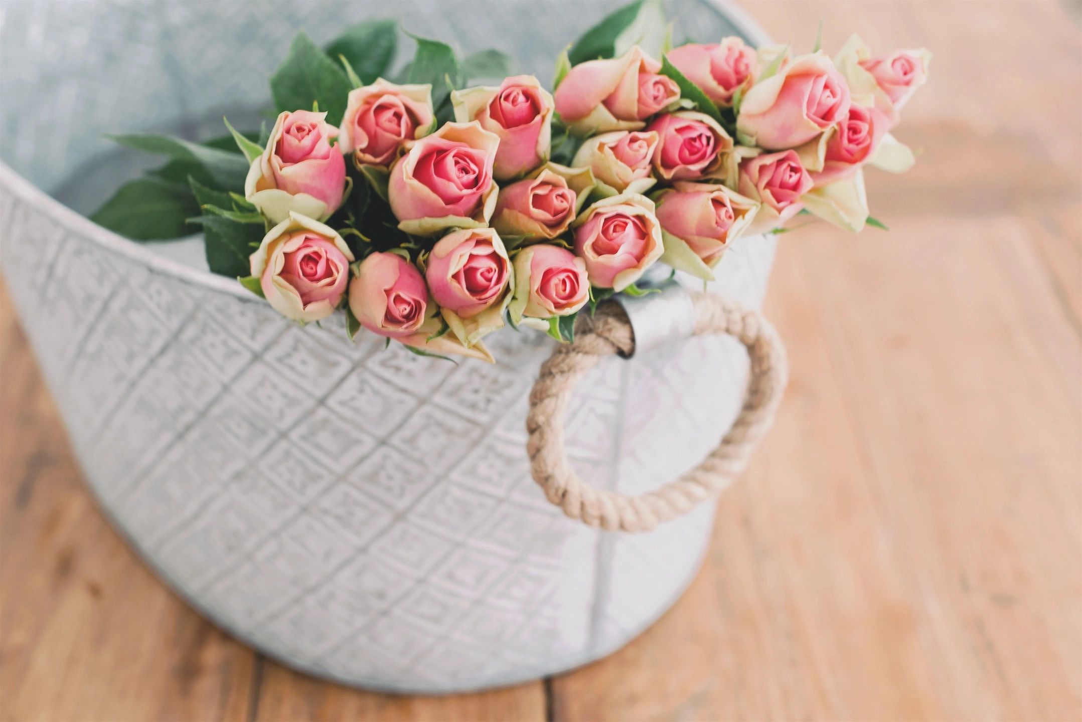 Colorful mixed flower arrangement in vase